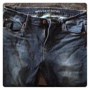 Mid Washed Skinny Denim